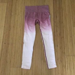 pink seamless ombré GYMSHARK leggings
